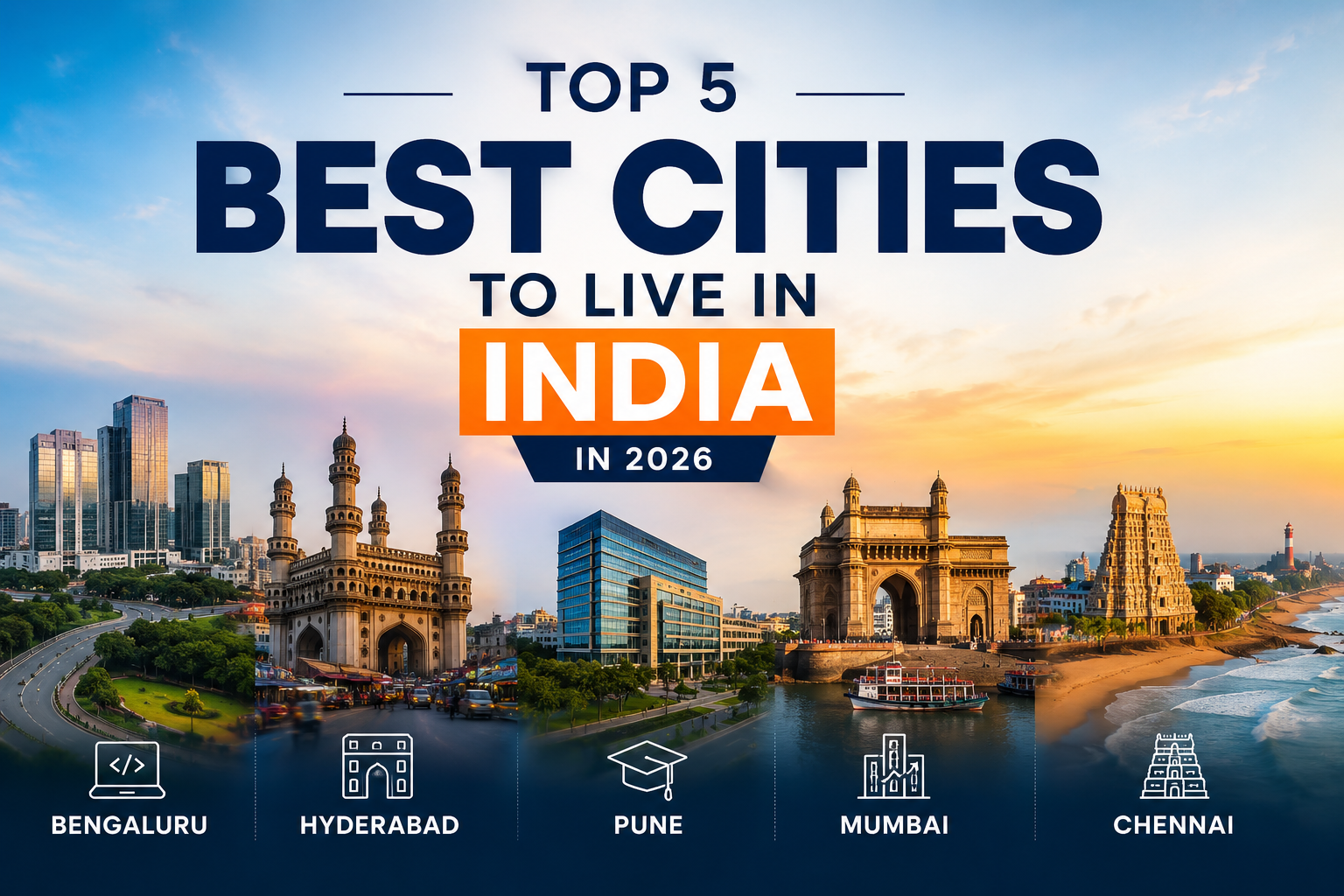 Top 5 Best Cities To Live In India